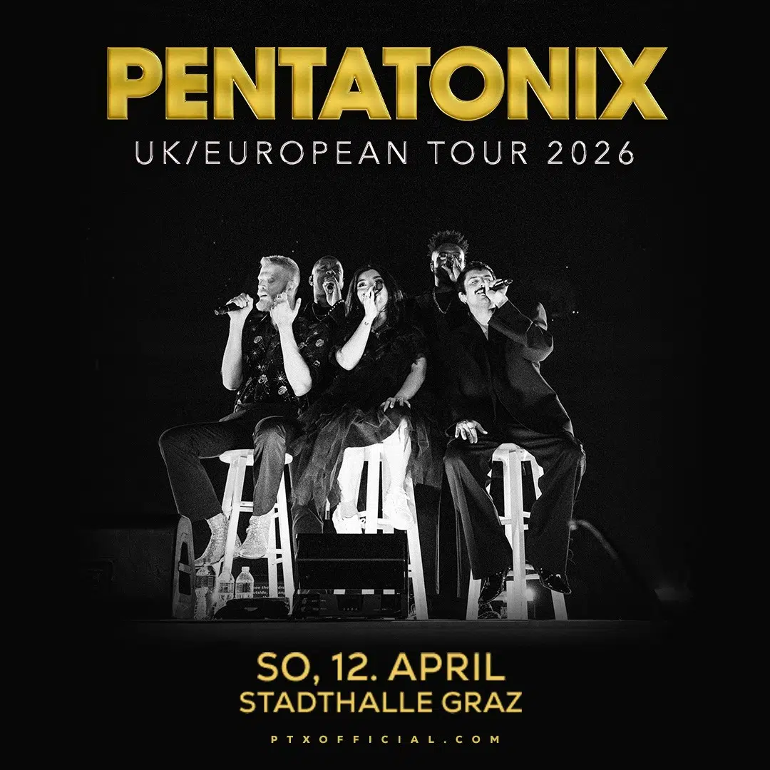 Pentatonix auf der Bühne während ihrer UK/EU Tour 2026.